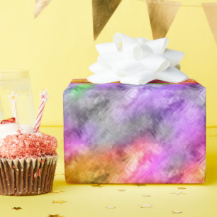 Glassy Ametrine Purple Texture Wrapping Paper