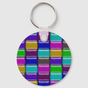 "Glassy tiles" keychain