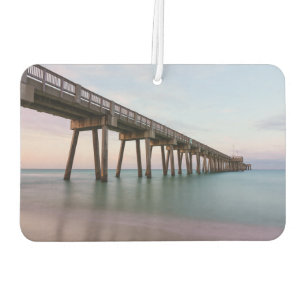 Glassy Waters At Panama City Beach Pier Car Air Freshener