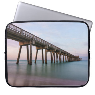 Glassy Waters At Panama City Beach Pier Laptop Sleeve