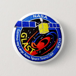 GLAST - DOE Program Logo 6 Cm Round Badge