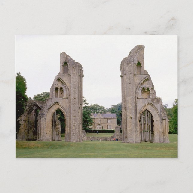 Glastonbury Abbey (1970s) Postcard (Front)
