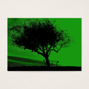 Glastonbury Hawthorn. Tree on Hill. Green Black.