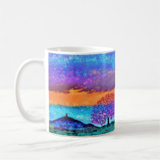 Glastonbury Tor and Tree of Life Mug Home Gift