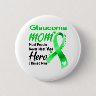 Glaucoma Awareness Month Ribbon Gifts 6 Cm Round Badge
