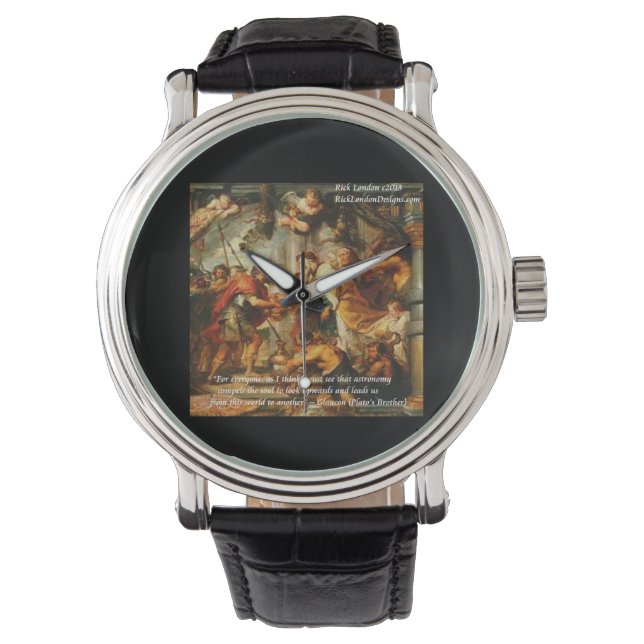 Glaucon (Plato's Brother) & Astronomy Quote Watch (Front)