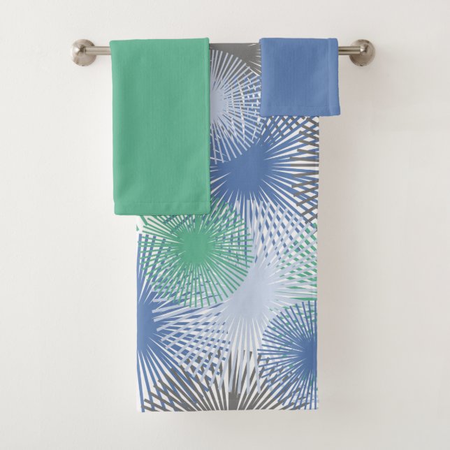 Glaucous Stars Bath Towel Set (Insitu)