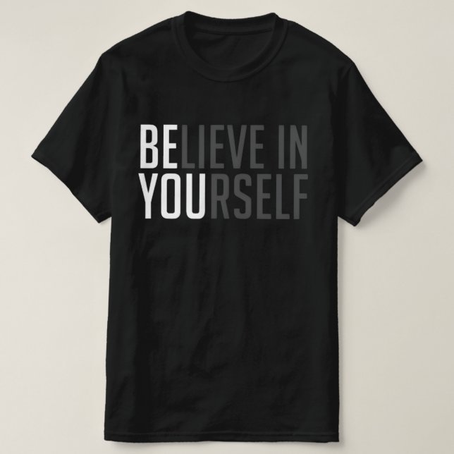 Glaury™ Bold Belief Tee – BE YOU Edition (Design Front)