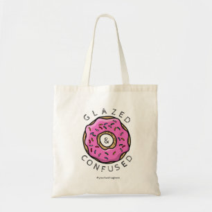 Glazed & Confused Pink Sprinkle Doughnut Tote Bag