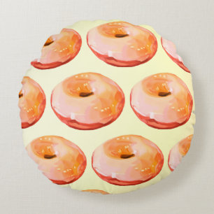 Glazed Donuts Round Cushion