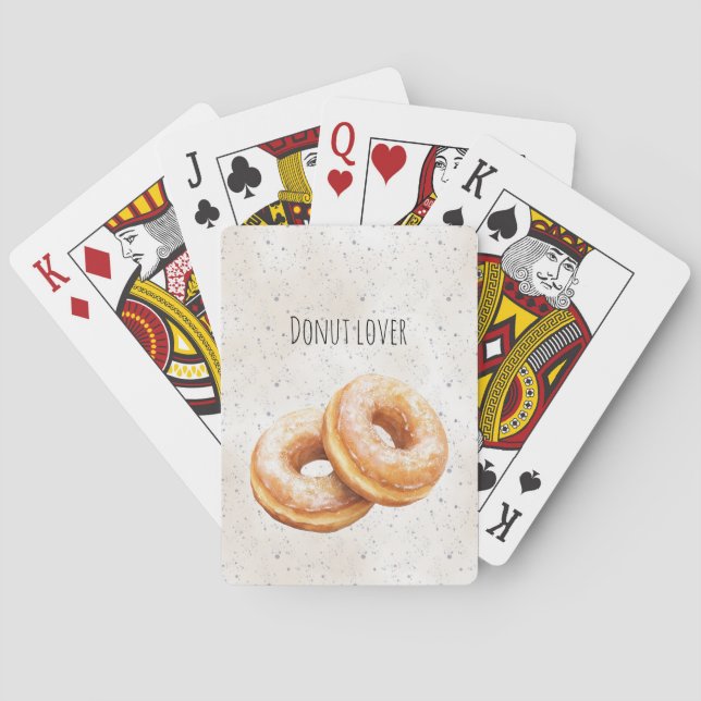 Glazed Donuts Sweet Treats Playing Cards (Back)