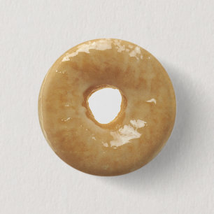 Glazed Doughnut Novelty 3 Cm Round Badge