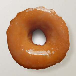 Glazed Doughnut Round Pillow