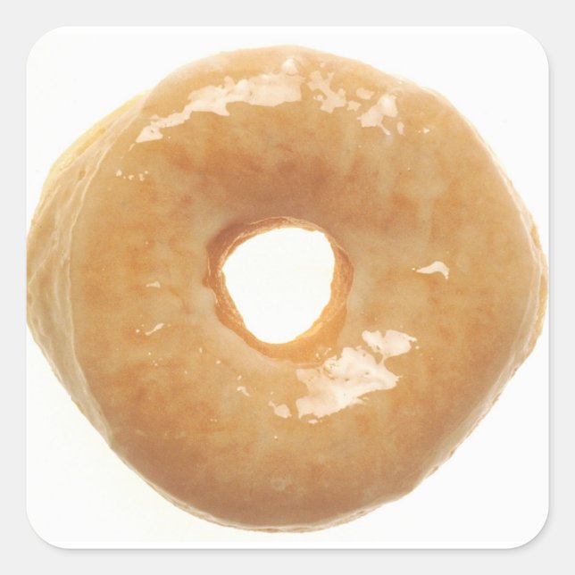 Glazed Doughnut Square Sticker (Front)