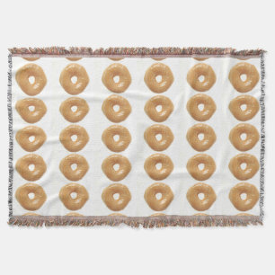 Glazed Doughnut Throw Blanket