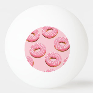 Glazed Doughnuts Seamless Background Ping Pong Ball