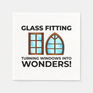 Glazier Window Glass Fitting Fitter Glasswork Napkin