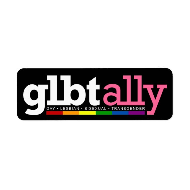 GLBT Ally Black Label (Front)