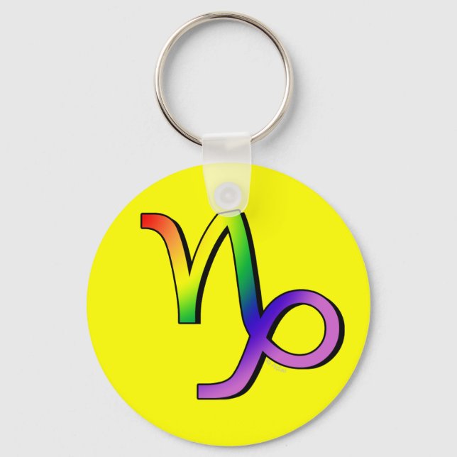 GLBT Capricorn Key Ring (Front)