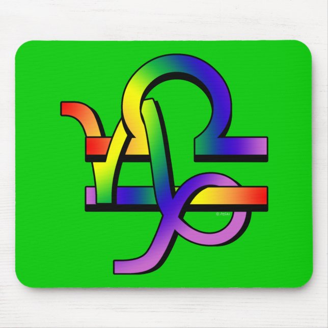 GLBT Capricorn & Libra Mouse Pad (Front)