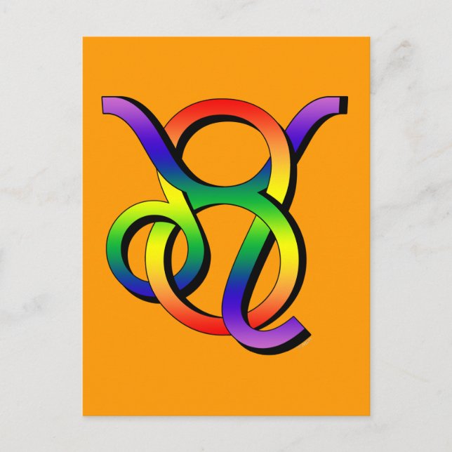 GLBT Leo & Taurus Postcard (Front)