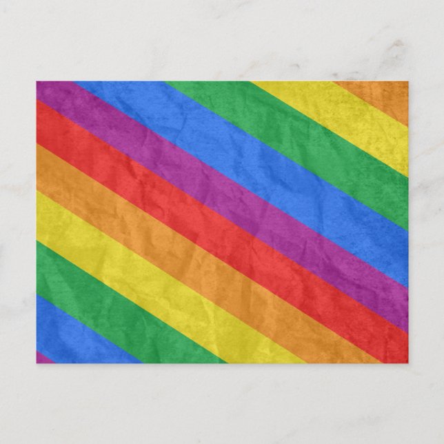 GLBT Pride Stripes 2 Postcard (Front)