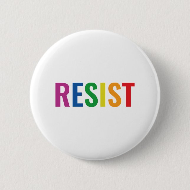 Glbt Resist 6 Cm Round Badge (Front)