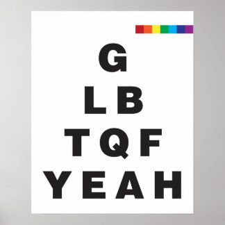 GLBTQF Yeah! Poster
