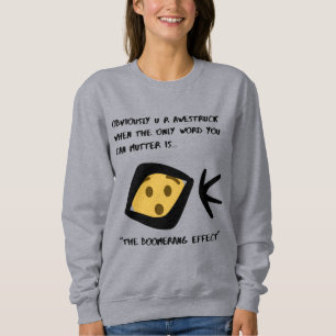 'Gleam in Eye' Basic- Grey Long Sleeve Boomeranged Sweatshirt