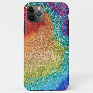 Gleaming Rainbow Glitter Swirl Case-Mate iPhone Case