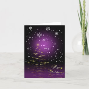 Gleamy and Snowy Christmas - Greeting Card
