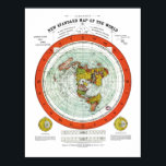 Gleason's new standard map of the world poster<br><div class="desc">Map of the globe stretched and flattened into a circular plane. Includes longitude and time calculator and diagrams showing June and December solstices. Border shows "sun-time in minutes." Map of the globe stretched and flattened into a circular plane (azimuthal projection), with two moveable arms to calculate time in places around...</div>