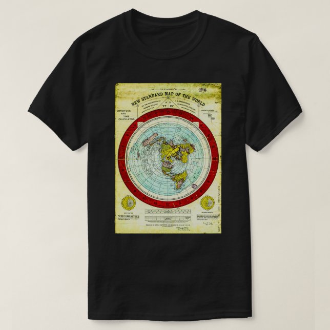 Gleasonx27s Flat Earth T-Shirt (Design Front)