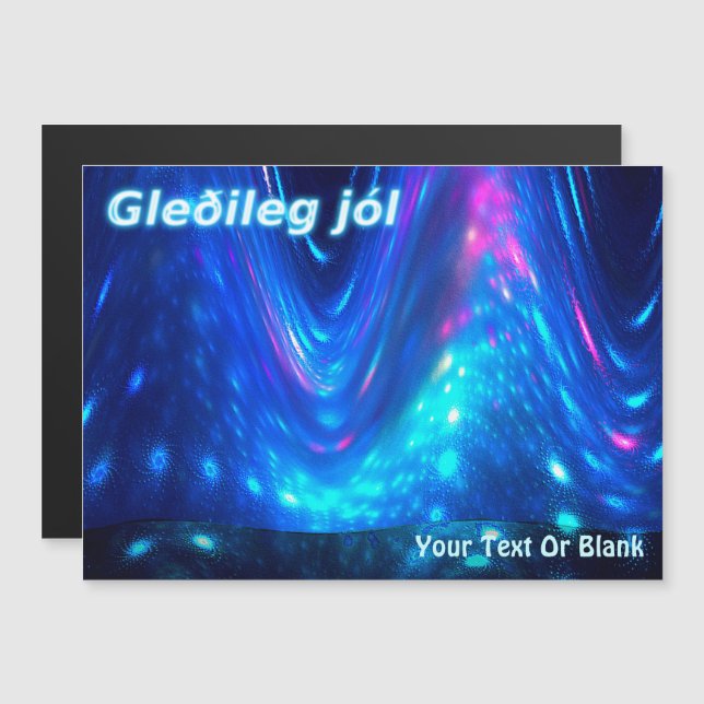 Gleðileg Jól - Qaanaaq - Northern Lights (Front/Back)