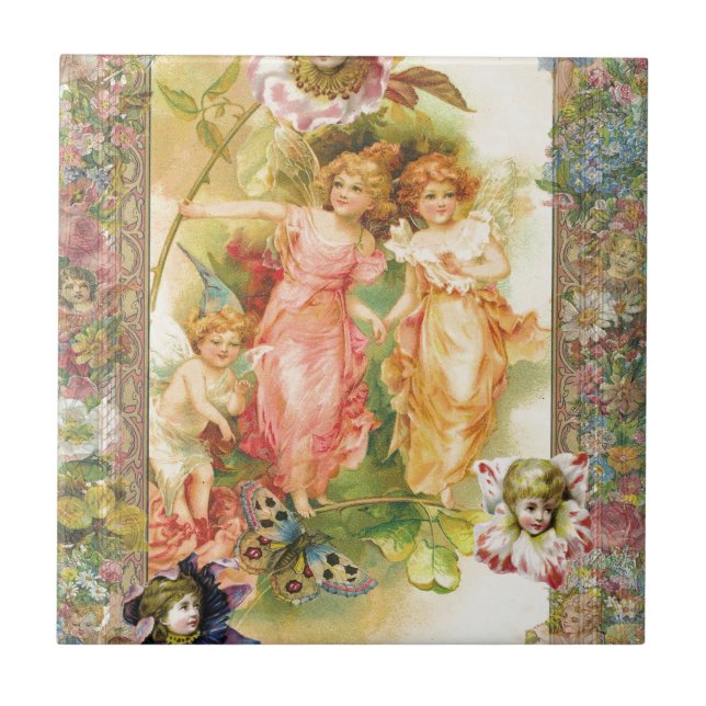 Glee - Angels and Flowers Tile (Front)