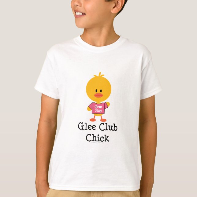 Glee Club Chick Kids T-shirt (Front)
