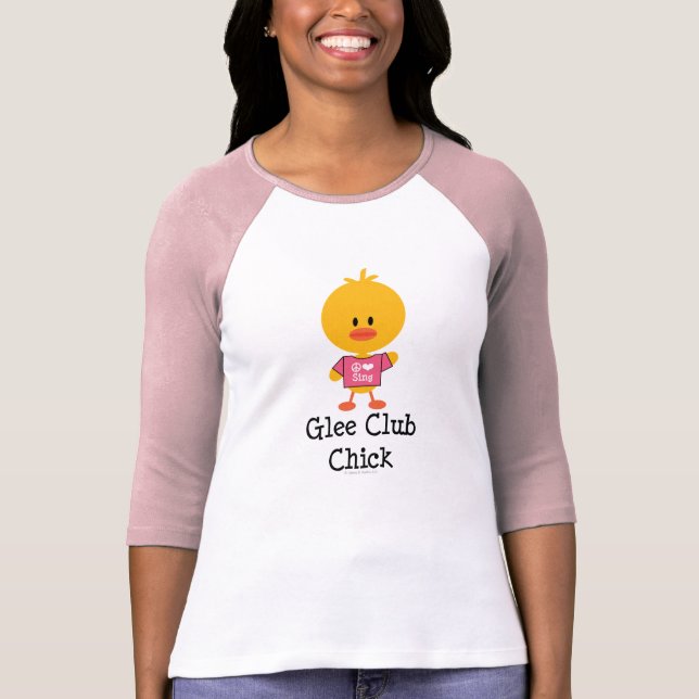 Glee Club Chick Raglan T shirt (Front)