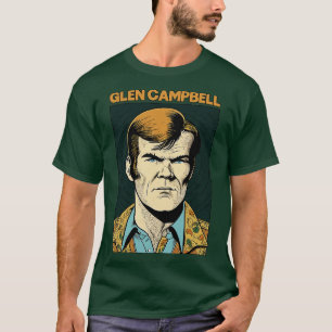 Glen Campbell Retro Style Fan Design T-Shirt
