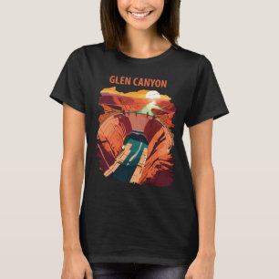 Glen Canyon Arizona Dam Retro Travel T-Shirt
