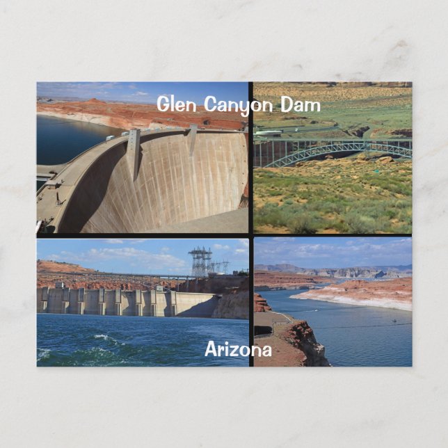 Glen Canyon Dam Postcard (Front)