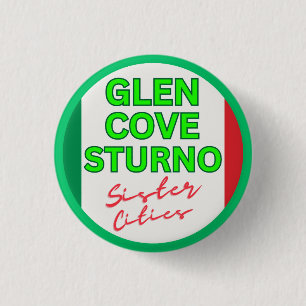 Glen Cove and Sturno - Sister Cities 3 Cm Round Badge