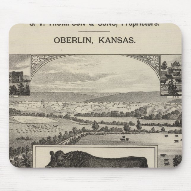 Glen Galloway Ranch, Oberlin, Kansas Mouse Pad (Front)