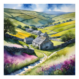 "Glen Garlands" Landscape Yorkshire Dales Scene Photo Print
