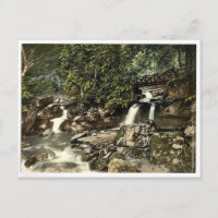 Glen Lyn., falls and upper bridge, Lynton and Lynm