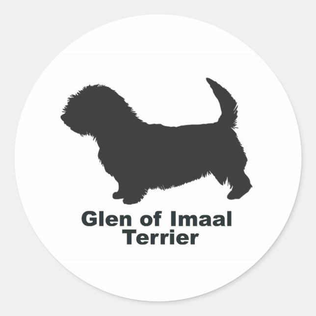 Glen of Imaal Terrier Classic Round Sticker (Front)