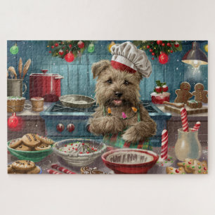 Glen of Imaal Terrier Holiday Baking: Festive Jigsaw Puzzle