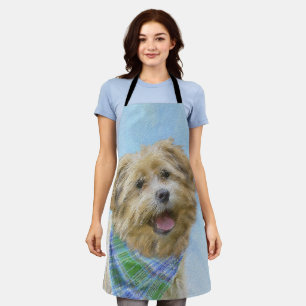 Glen of Imaal Terrier Painting - Original Dog Art Apron