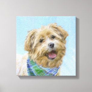 Glen of Imaal Terrier Painting - Original Dog Art Canvas Print