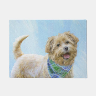 Glen of Imaal Terrier Painting - Original Dog Art Doormat