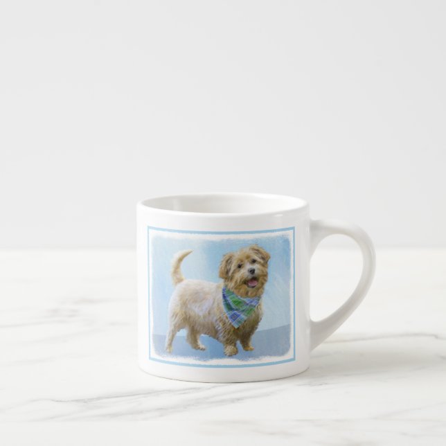 Glen of Imaal Terrier Painting - Original Dog Art Espresso Cup (Right)